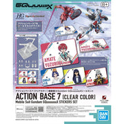 Action Base 7 (Clear Color) Mobile Suit Gundam GQuuuuuuX Sticker Set image 0