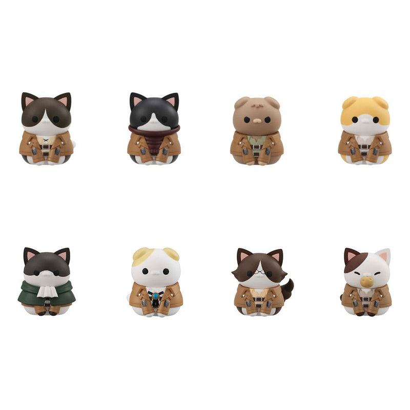 Attack on Titan Mega Cat Project Attack on Tinyan Trading Figures Gathering Scout Regiment danyan! Blind Box Figure image 1