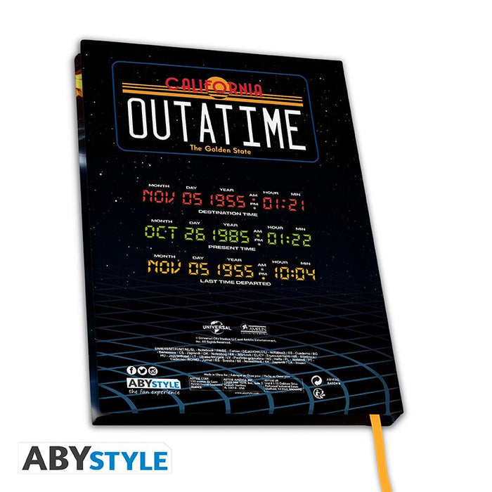 Back to the Future A5 Notebook DeLorean Time Machine image 2