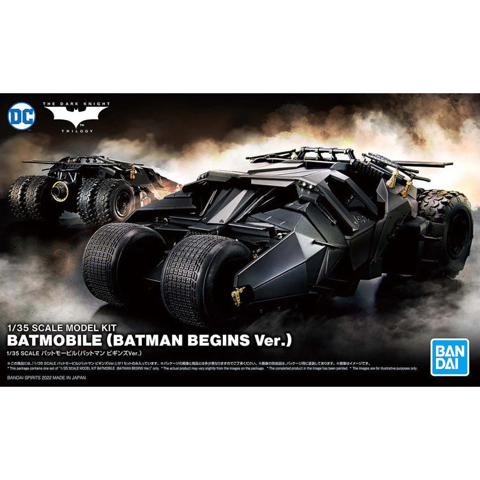 Batman Begins Batmobile 1 35 Bandai Model Kit image 1