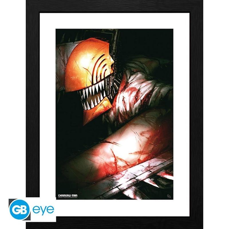CHAINSAW MAN 30 X 40CM FRAMED COLLECTOR PRINT