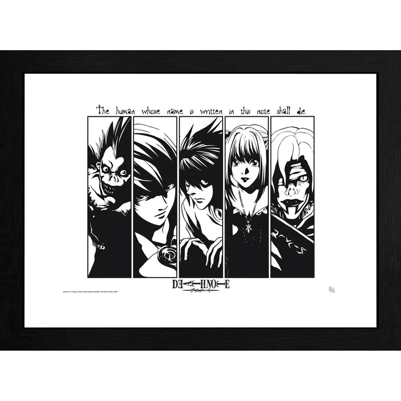 Death Note Usual Suspects 30 x 40cm Framed Collector Print