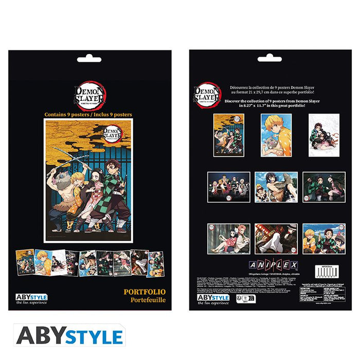 Demon Slayer Kimetsu no Yaiba A4 Portfolio 9 Poster Pack Season 1 image 1