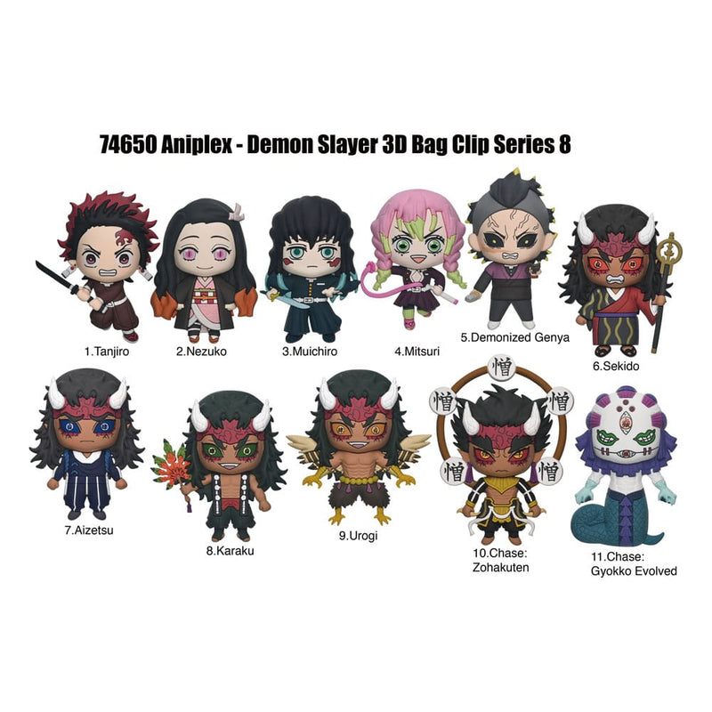 Demon Slayer Season 3 3D Foam Bag Clips Series 8 image 2