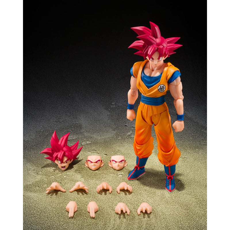 Dragon Ball Super S.H.Figuarts Super Saiyan God Goku (God Aura) Action Figure image 6