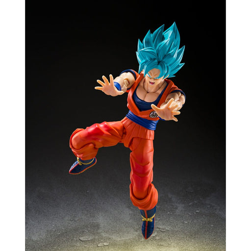 Dragon Ball Super S.H.Figuarts Super Saiyan God Super Saiyan Goku (Blue Power Transcending Limits) Action Figure image 1