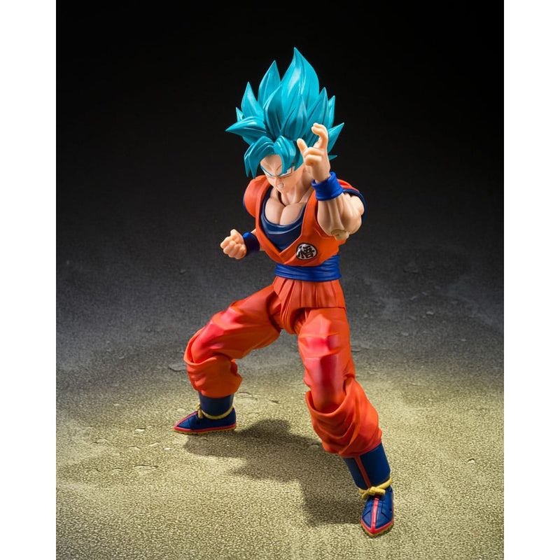 Dragon Ball Super S.H.Figuarts Super Saiyan God Super Saiyan Goku (Blue Power Transcending Limits) Action Figure image 2