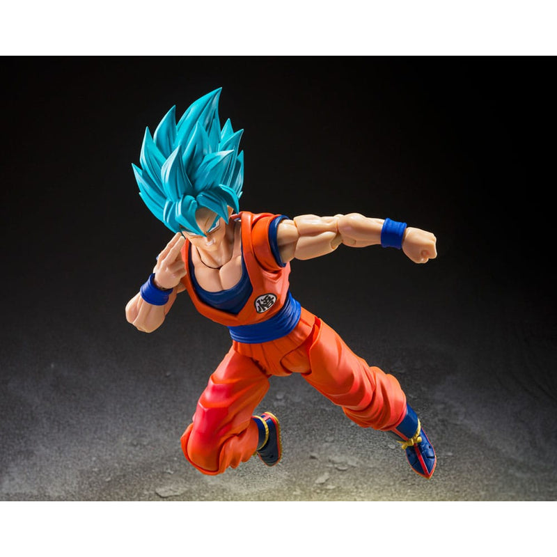 Dragon Ball Super S.H.Figuarts Super Saiyan God Super Saiyan Goku (Blue Power Transcending Limits) Action Figure image 5