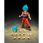 Dragon Ball Super S.H.Figuarts Super Saiyan God Super Saiyan Goku (Blue Power Transcending Limits) Action Figure image 6