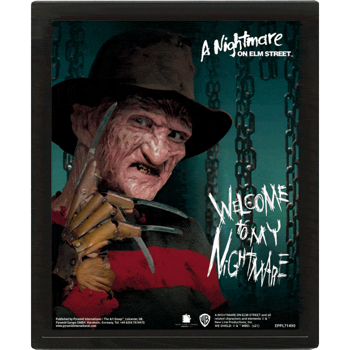 A Nightmare on Elm Street Framed 3D Lenticular Poster