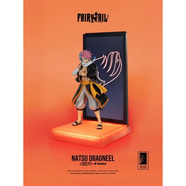 Fairy Tail NEON Natsu Dragneel Lighted Display Figure image 2