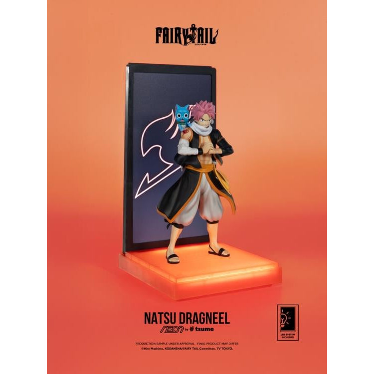 Fairy Tail NEON Natsu Dragneel Lighted Display Figure image 3
