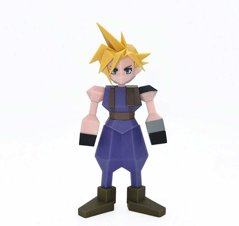 Final Fantasy VII Cloud Strife Polygon Soft Vinyl Figure image 1