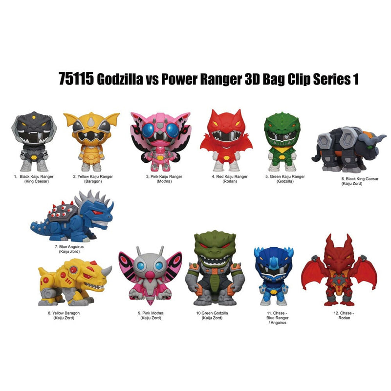 Godzilla vs. Power Rangers 3D PVC Bag Clips image 2