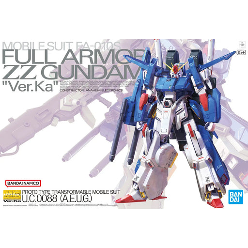 Gundam FA-010S Full Armor ZZ Ver.Ka MG 1 100 Gunpla Kit image 1
