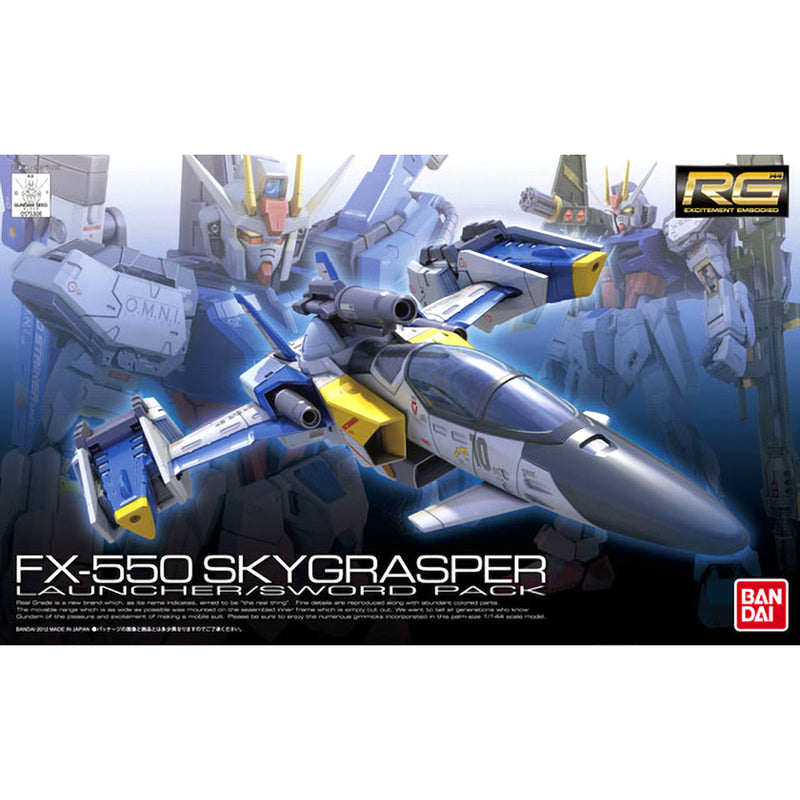 Gundam FX-550 Skygrasper Launcher Sword Pack 144 Gunpla Model Kit Image 1