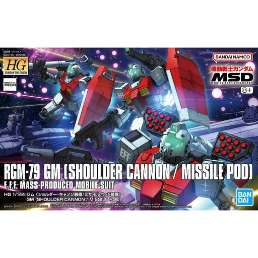 Gundam RGM-79 GM (Shoulder Cannon - Missile Pod) HG 1 144 Gunpla Kit image 1