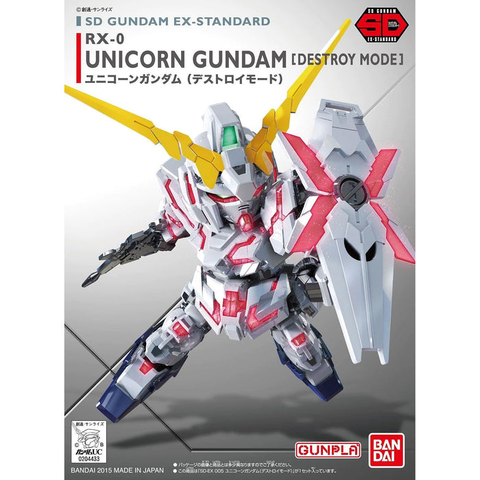 Gundam RX-0 Unicorn (Destroy Mode) SD Ex Standard Gunpla Kit image 1