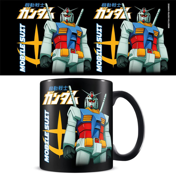 Gundam (Classic Mech) 11oz 315ml Black Mug