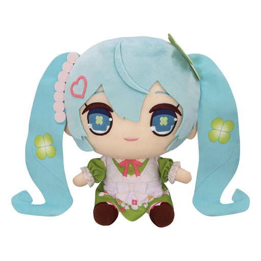Hatsune Miku Kyurumaru Big Plush Figure Clover Ver. image 1