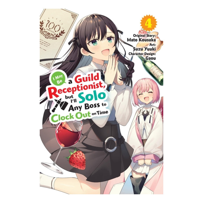 I May Be a Guild Receptionist, but I'll Solo Any Boss to Clock Out on Time Volume 04 Manga Book Front Cover