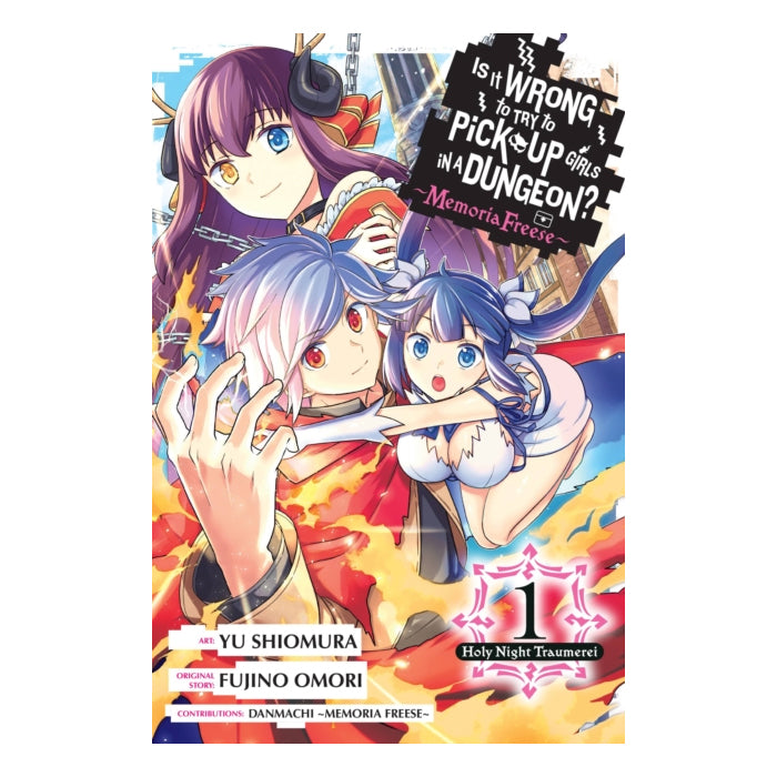 Is It Wrong to Try to Pick Up Girls in a Dungeon Memoria Freese volume 01 manga book front cover