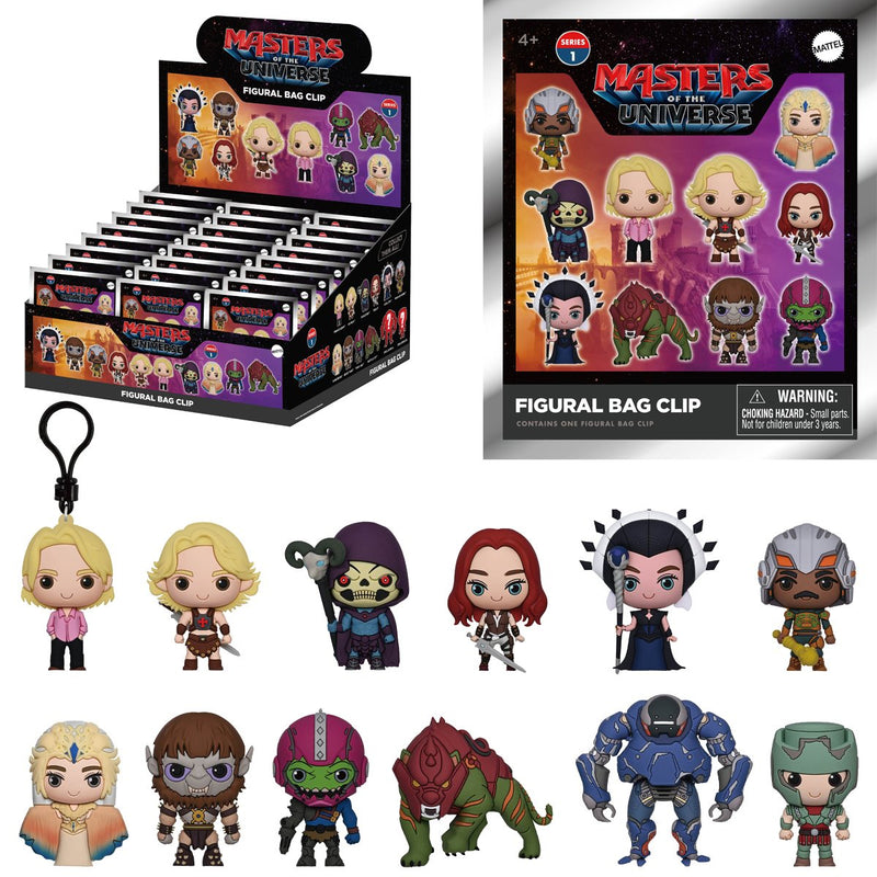 Masters of the Universe 3D Foam Bag Clips Movie Series 1
