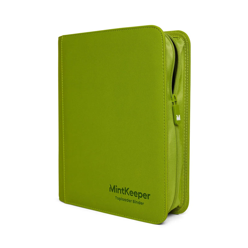 MintKeeper Toploader Binder 128 - 4 Pocket Lime Green