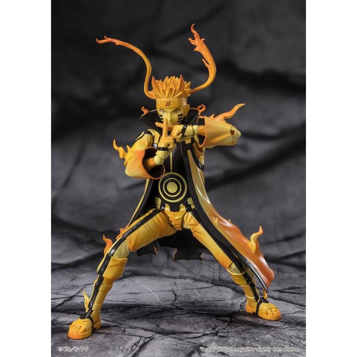 Naruto S.H. Figuarts Action Figure Naruto Uzumaki (Kurama Link Mode) - Courageous Strength That Binds image 5