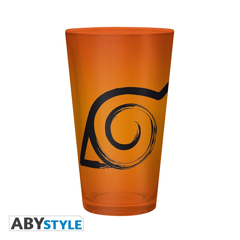 Naruto Shippuden Large Drinking Glass Konoha & Seal Image 3