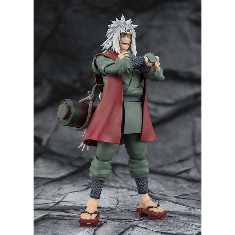 Naruto Shippuden S.H.Figuarts Jiraiya -Hidden Leaf Heroic Master Sage- (Sage Mode Set) Action Figure image 1