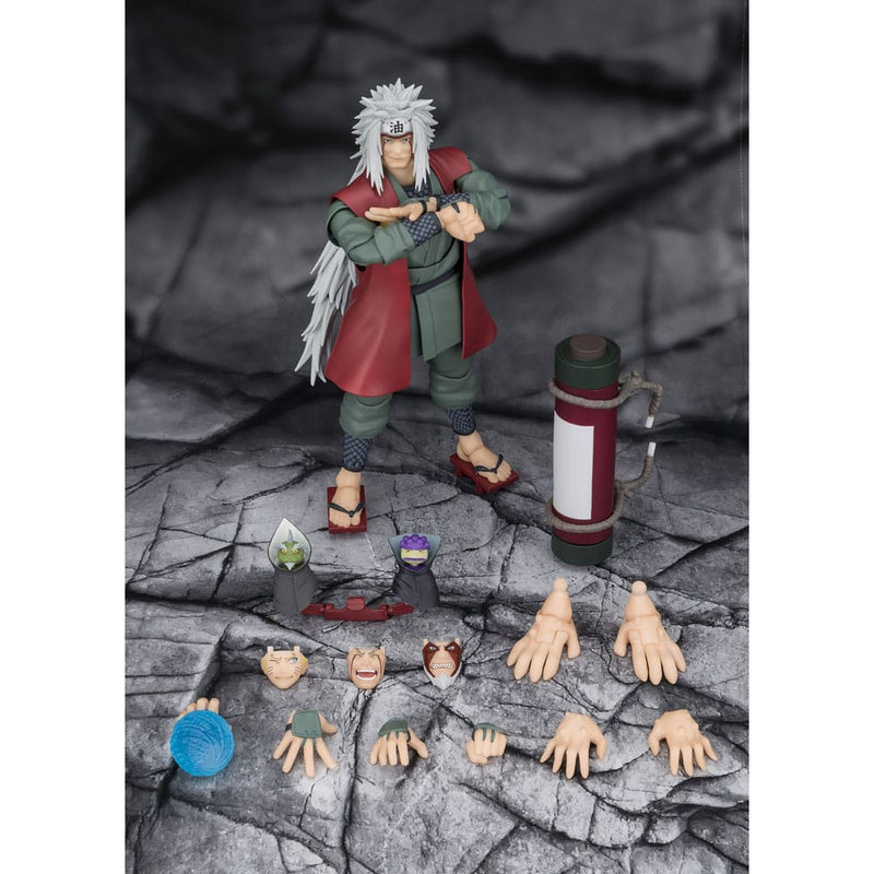 Naruto Shippuden S.H.Figuarts Jiraiya -Hidden Leaf Heroic Master Sage- (Sage Mode Set) Action Figure image 9