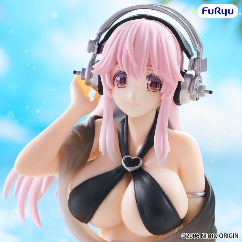 Nitroplus Super Sonico (Swimsuit Black Color Ver.) Noodle Stopper Figure image 2