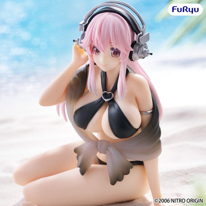 Nitroplus Super Sonico (Swimsuit Black Color Ver.) Noodle Stopper Figure image 4
