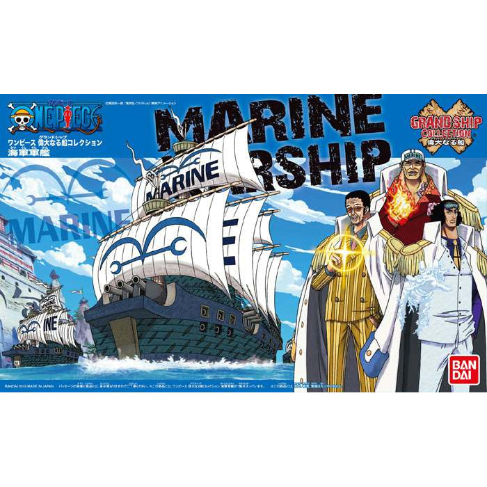 One Piece Grand Ship Collection Marine War Ship Model Kit image 1