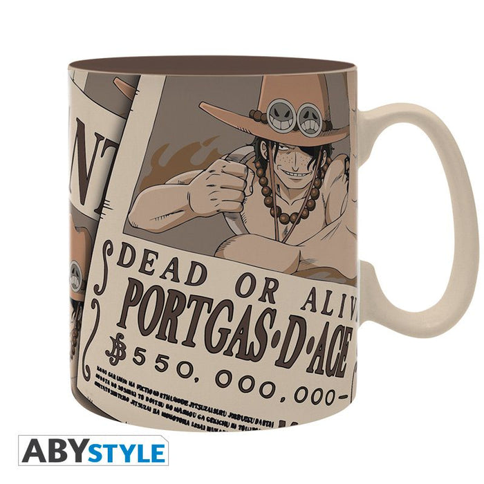 One Piece Kingsize Mug Portgas D. Ace Wanted Poster image 1