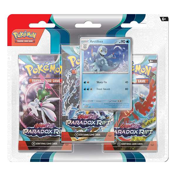 Pokémon TCG Scarlet & Violet 4 - Paradox Rift - 3-Pack Display 3
