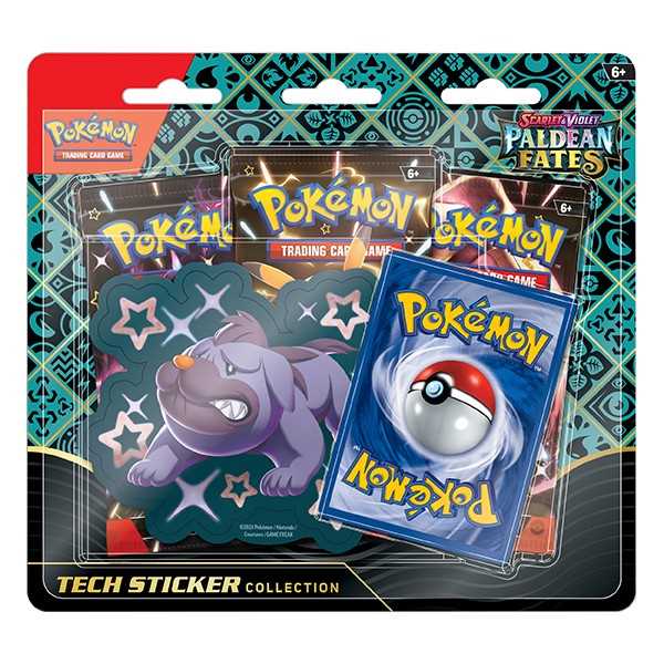 Pokémon TCG Scarlet & Violet 4.5 Paldean Fates Tech Sticker Box Maschiff