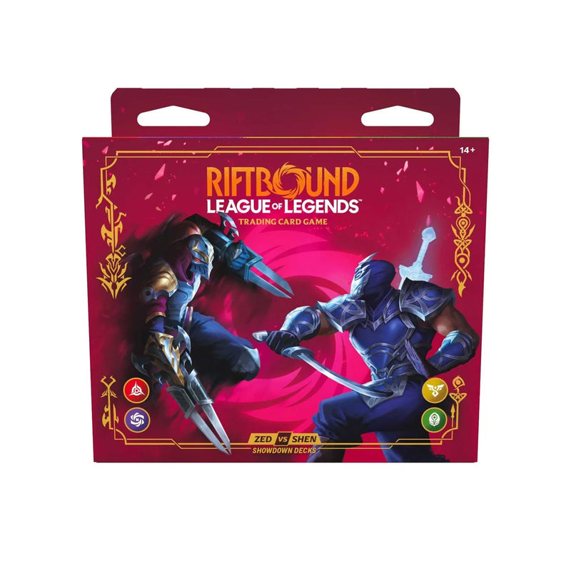 Riftbound League of Legends Trading Card Game - Vendetta Showdown Decks Zed Vs Shen