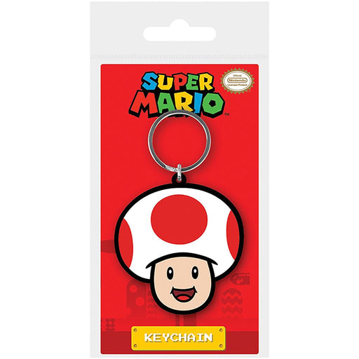 Super Mario Bros (Toad Face) PVC Keyring