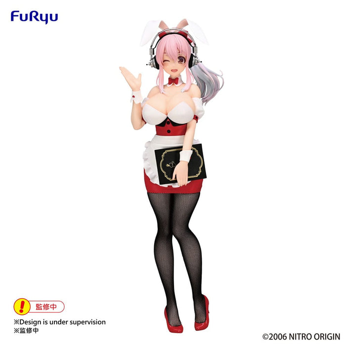 Super Sonico BiCute Bunnies PVC Statue Super Sonico Waitress Ver. image 1