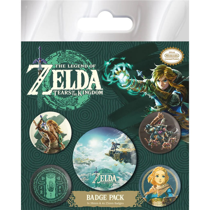 The Legend Of Zelda Tears Of The Kingdom (Hyrule Skies) Badge Pack