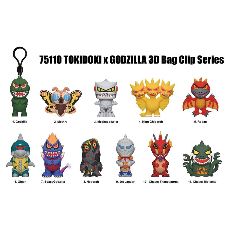 Tokidoki x Godzilla PVC Bag Clips image 2