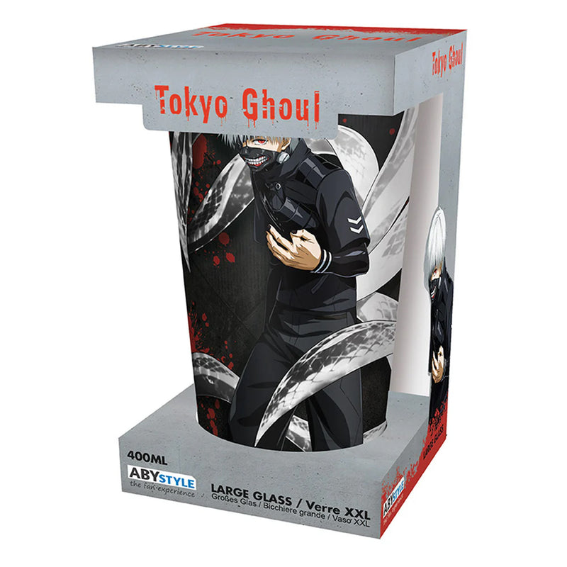 Tokyo Ghoul Kaneki & Mask Large Drinking Glass image 1