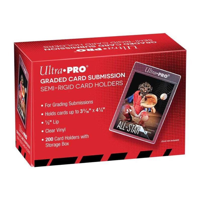 Ultra Pro Graded Card Submission Semi-Rigid Card Holder 1 2inch Lip Tall Sleeves (200ct) image 1
