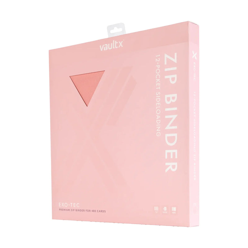Vault X 12-Pocket Exo-Tec® Zip Binder Just Pink image 5