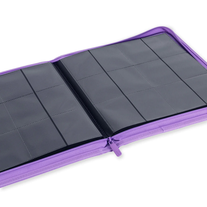 Vault X 12-Pocket Exo-Tec® Zip Binder Just Purple image 2