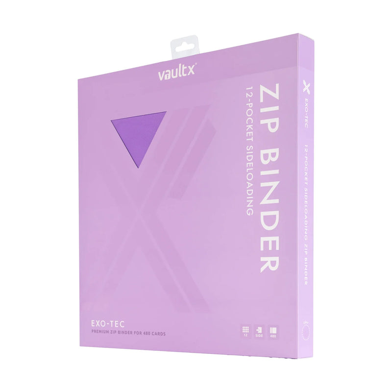 Vault X 12-Pocket Exo-Tec® Zip Binder Just Purple image 5