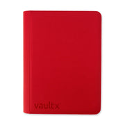 Vault X 16-Pocket Exo-Tec® Zip Binder Fire Red