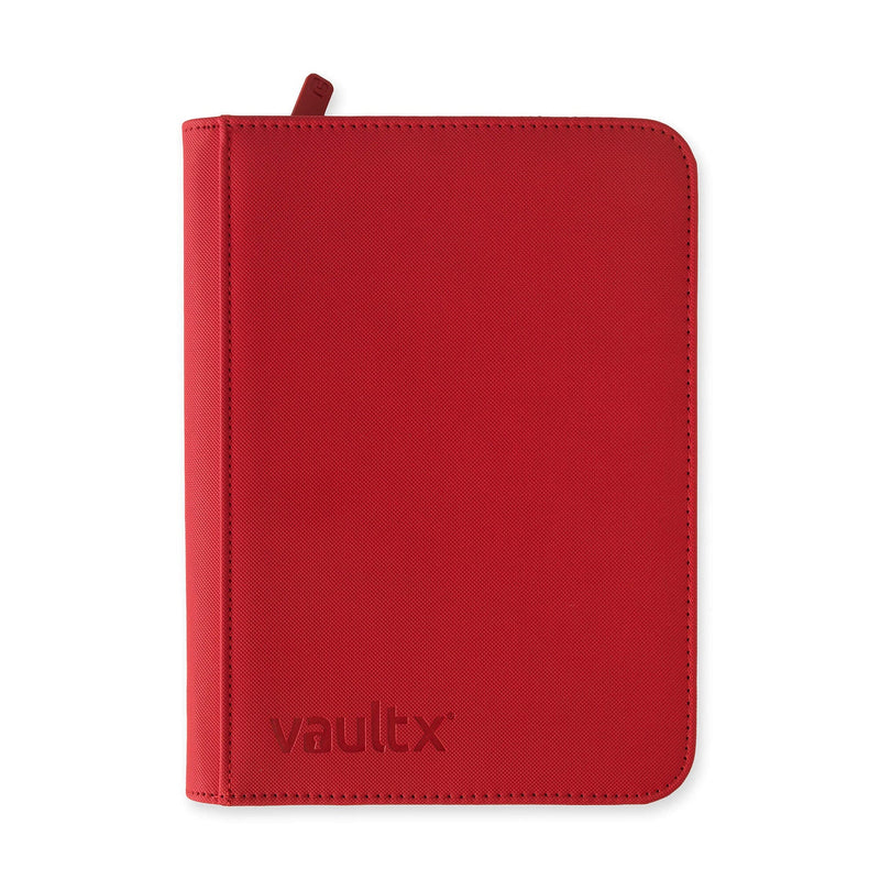 Vault X 4-Pocket Exo-Tec® Zip Binder fire red